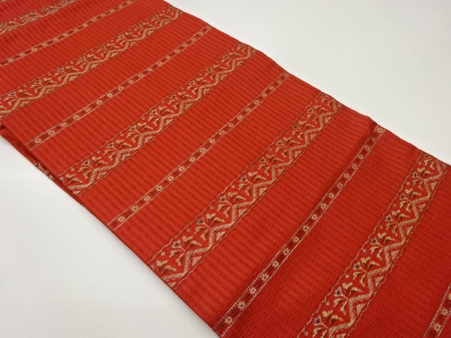 JAPANESE NAGOYA OBI / WOVEN STRIPE & ABSTRACT